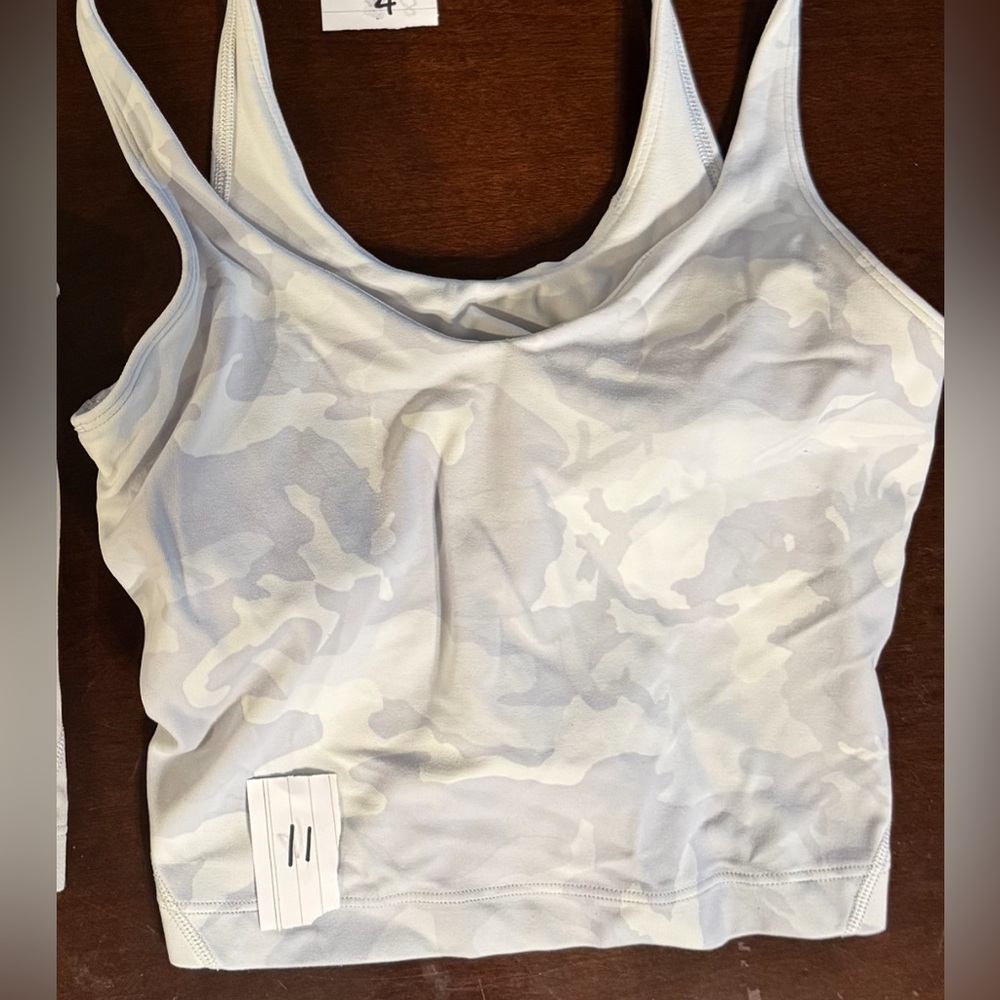 White Camouflage Align lululemon Tank Top. Size 4